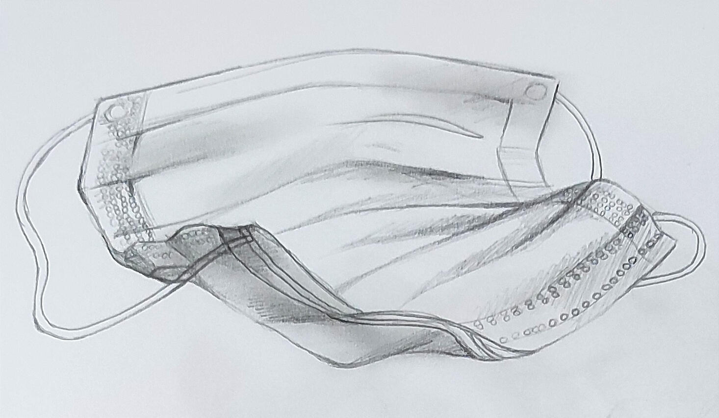 Masque : crayon gris