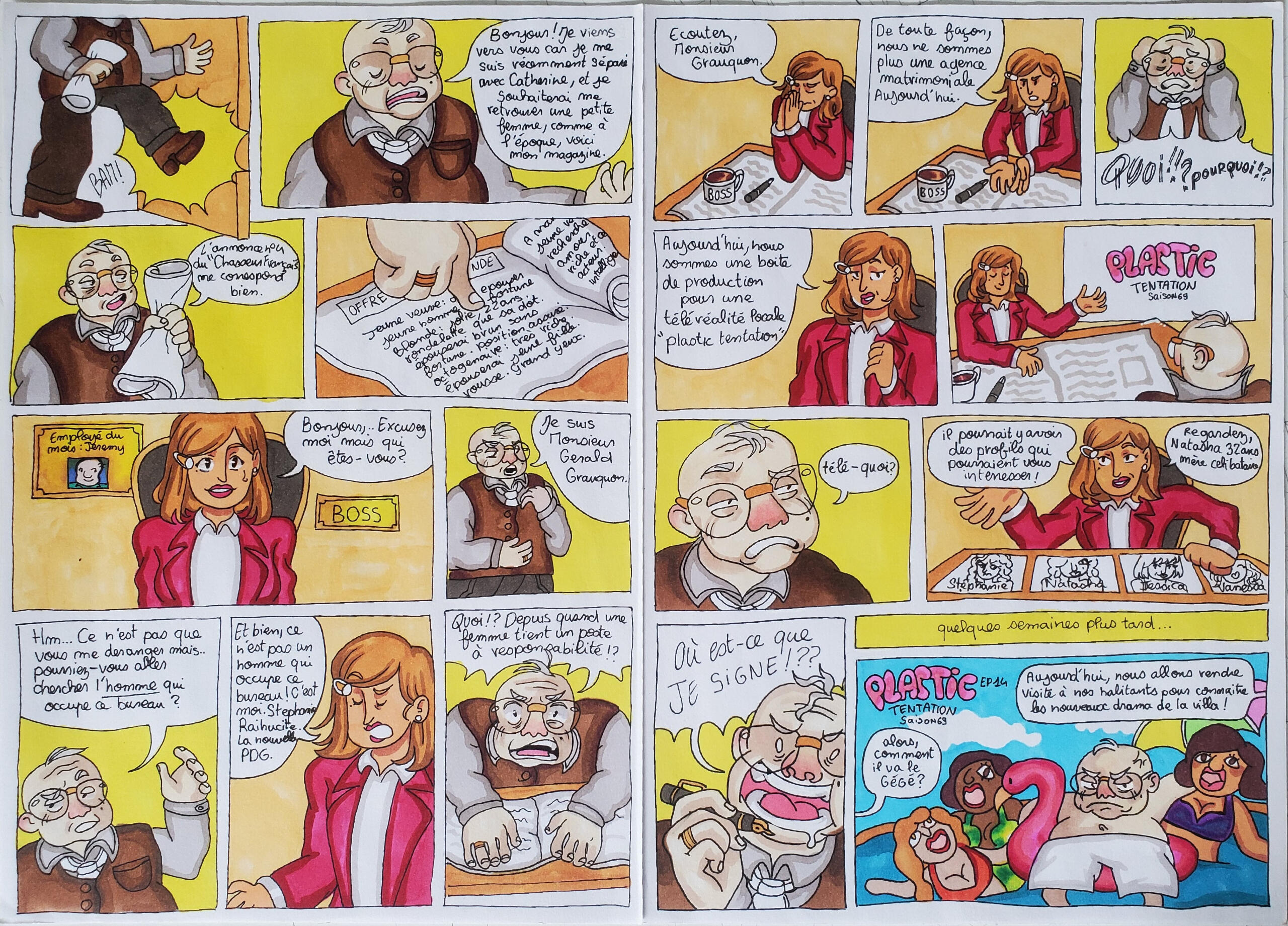 BD Caricature : feutres à alcool