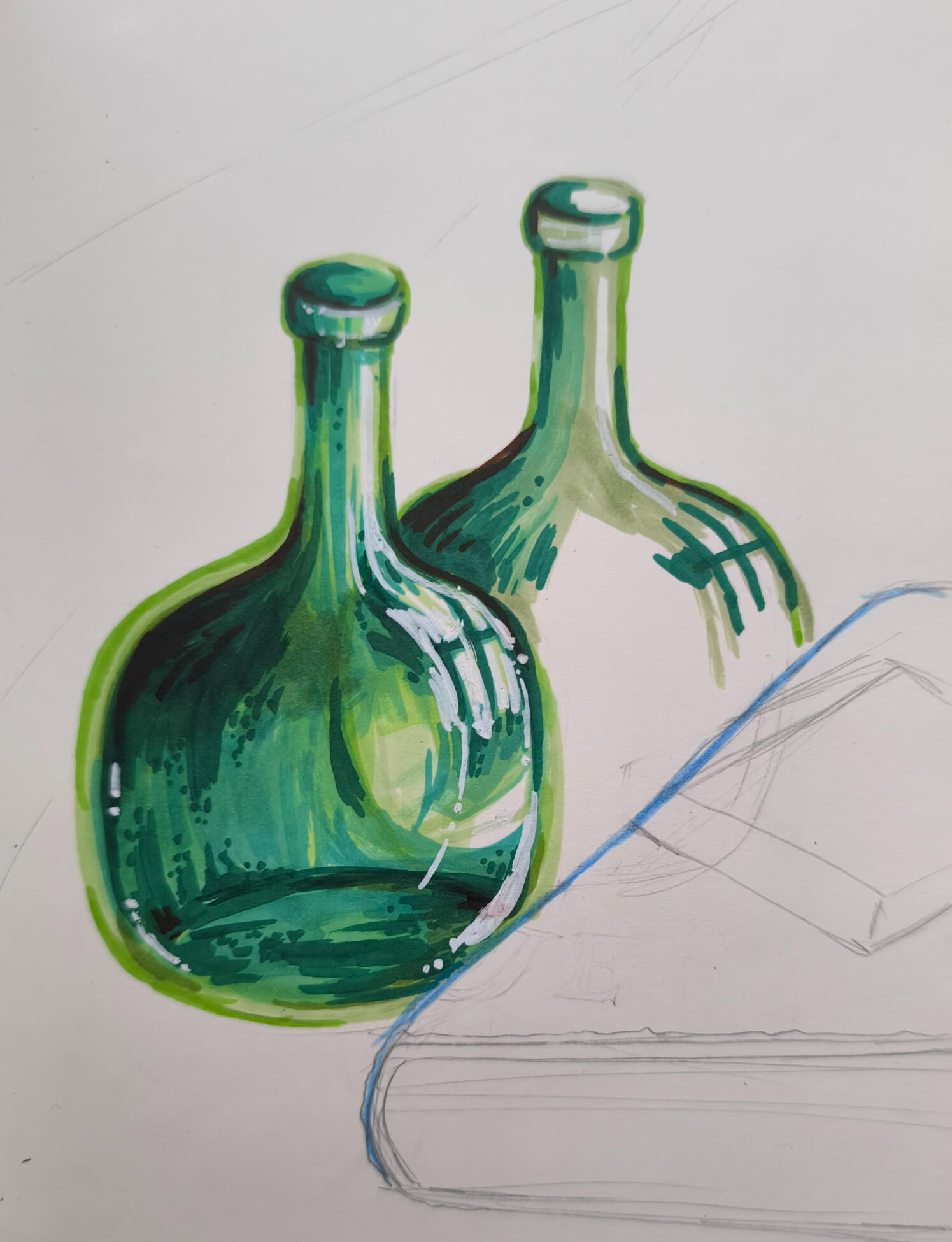 Bouteilles : feutres à alcool